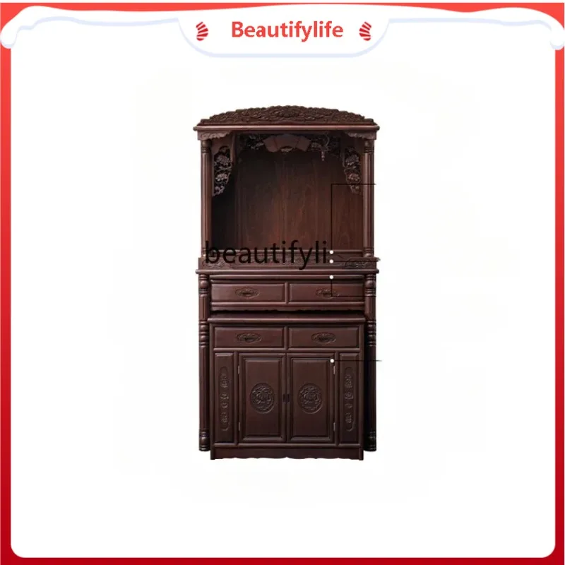 A4567 Modern light luxury small Shentai household Chinese vertical cabinet is dedicated to the God of Wealth cabinet
