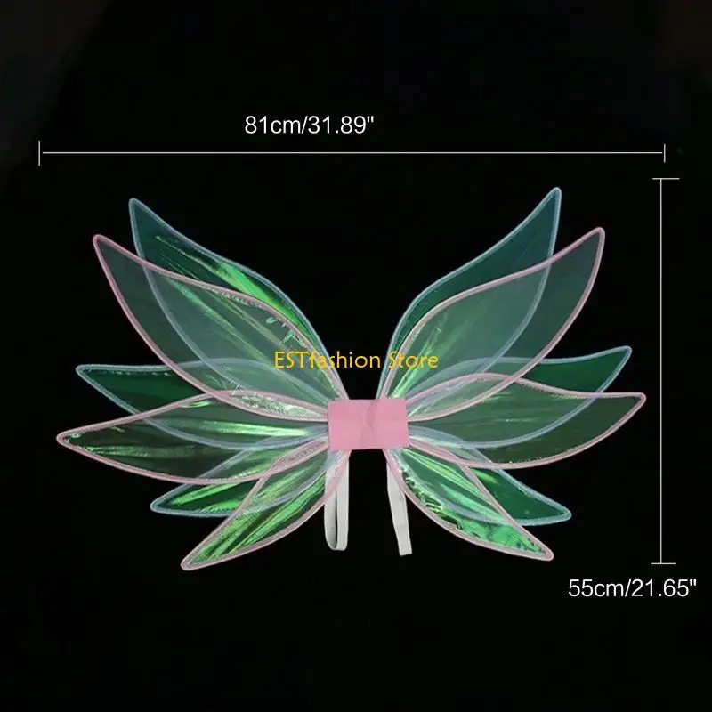 Y5GC Girls Fairy Wing สำหรับเด็ก Birthay ปาร์ตี้ฮาโลวีนแต่งตัว