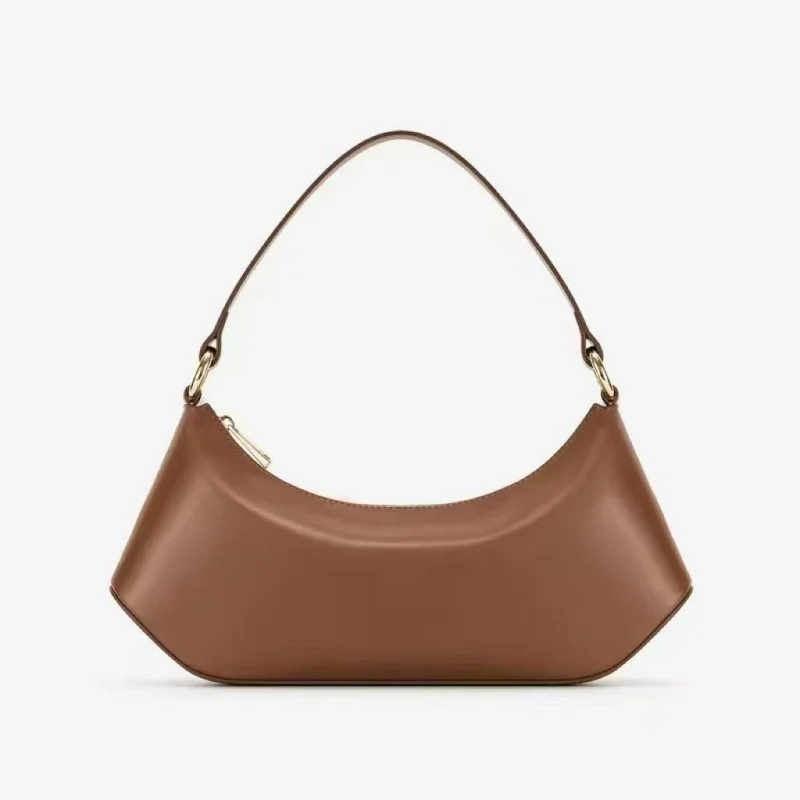 

Women's Luxury Soft PU Dumpling Bag Underarm Designer Handbag Simple One Shoulder Zippered Large-Capacity Buns Handbag