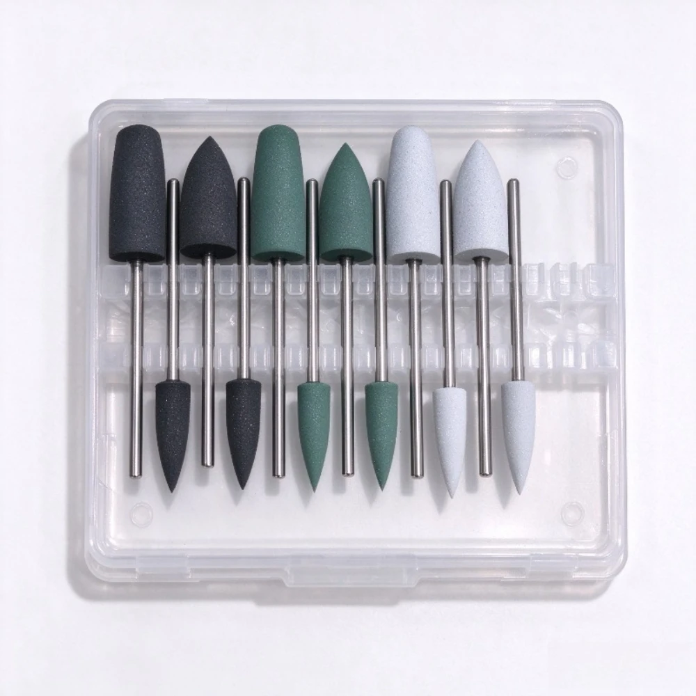 12-piece coarse, medium, and fine polishing head set with various specifications, grinding accessories, random colors