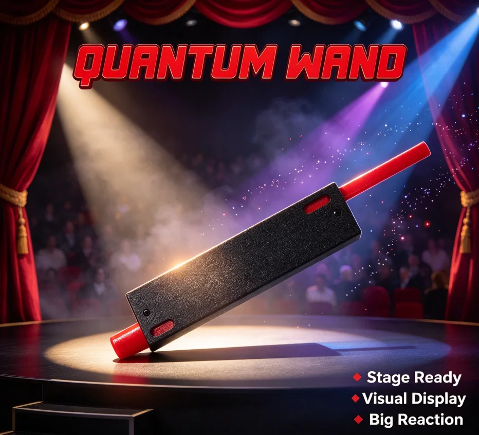‌Quantum Wand Magic Trick Teleportation Penetration Illusion Close Up Street Stage Magician Gimmick Props Accessories