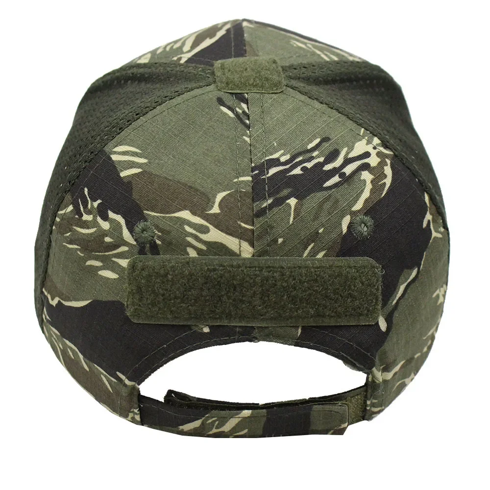 Bonés de beisebol táticos de caveira com selos camuflados masculinos para mulheres verão airsoft militar ao ar livre malha snapback boné viseira de