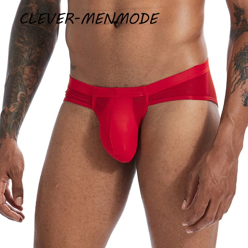 メンズセクシークールな通気性ランジェリー超薄型シースルー透明ブラジリアンショーツGストリングU凸ビッグペニスバッグブリーフ