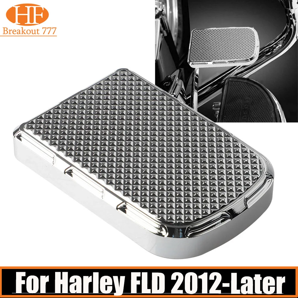 

Motorcycle Chrome Brake Larger Pedal Pad Cover Chrome Chrome Aluminum For Harley Touring Electra Street Glide Road King CVO