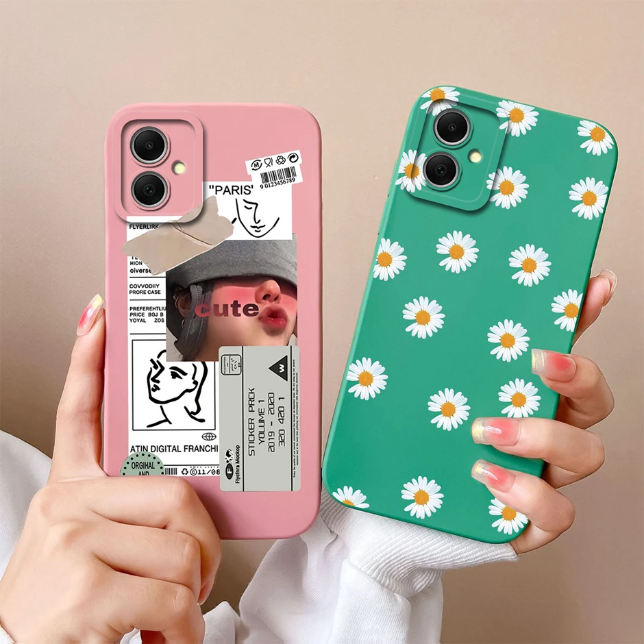 For Samsung Galaxy A06 4G 5G Case Fashion Cartoon Sweet Girl Cat Silicone Soft TPU Shockproof Phone Cover For SamsungA06 Fundas