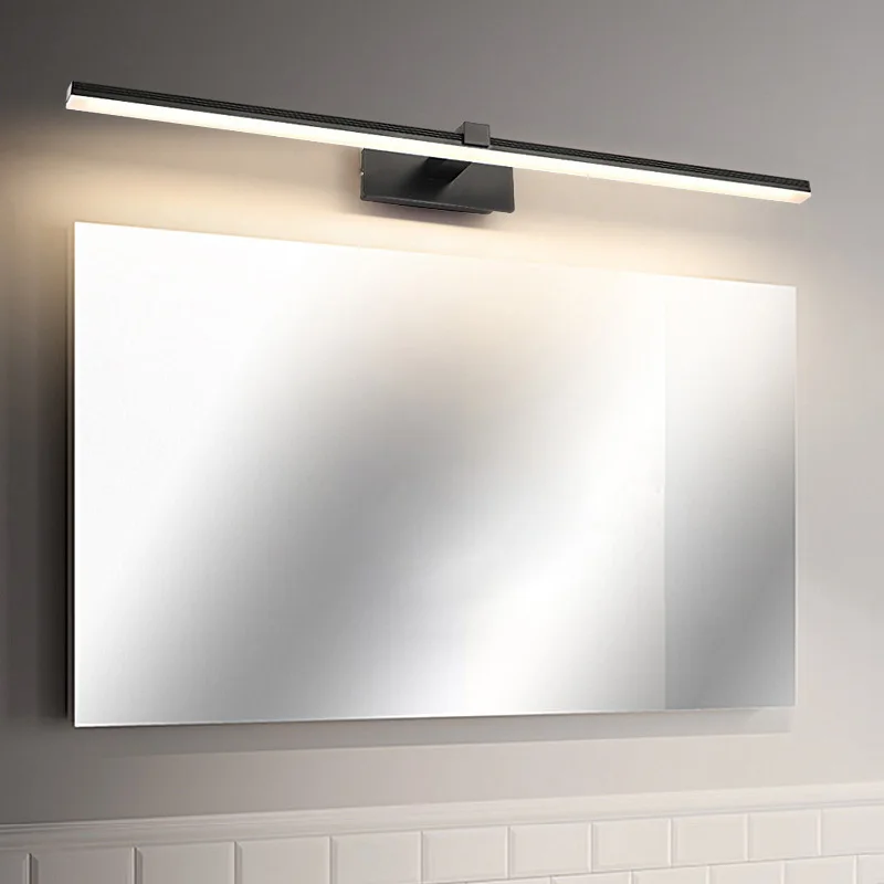 

LED Bathroom Vanity Lighting Mirror Front Light Fixtures Wall Sconces Lamp SMD 2835 White/Black shell Acrylic Indoor Lighting
