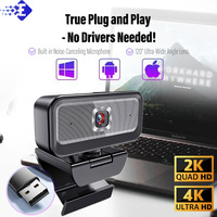 Webcam 2K Full HD 4K Web Camera Autofocus With Microphone USB Web Cam For PC Computer Mac Laptop Desktop YouTube Webcamera