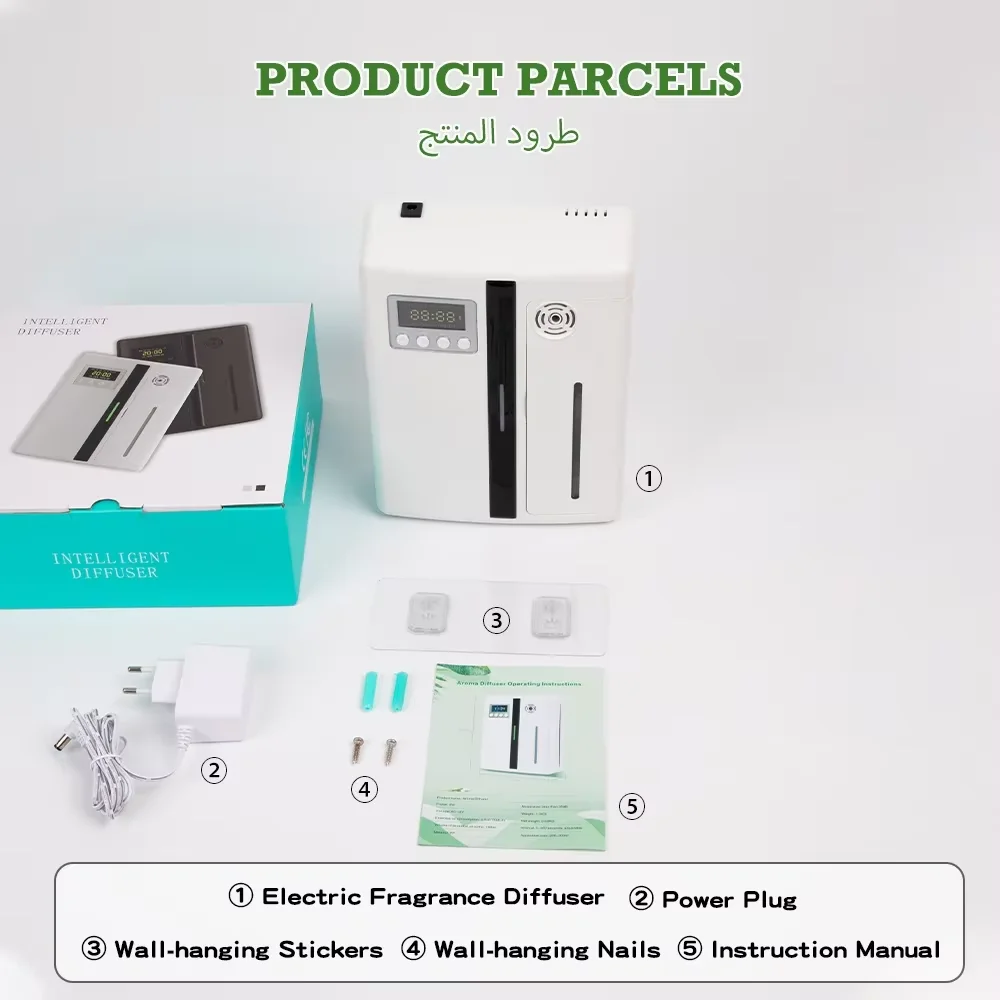Namste 300m3 بلوتوث ناشر رائحة شقة وضع الجدار الشنق العطور العطر الناشر المنزل نكهة معطّر الهواء لتنقية الهواء