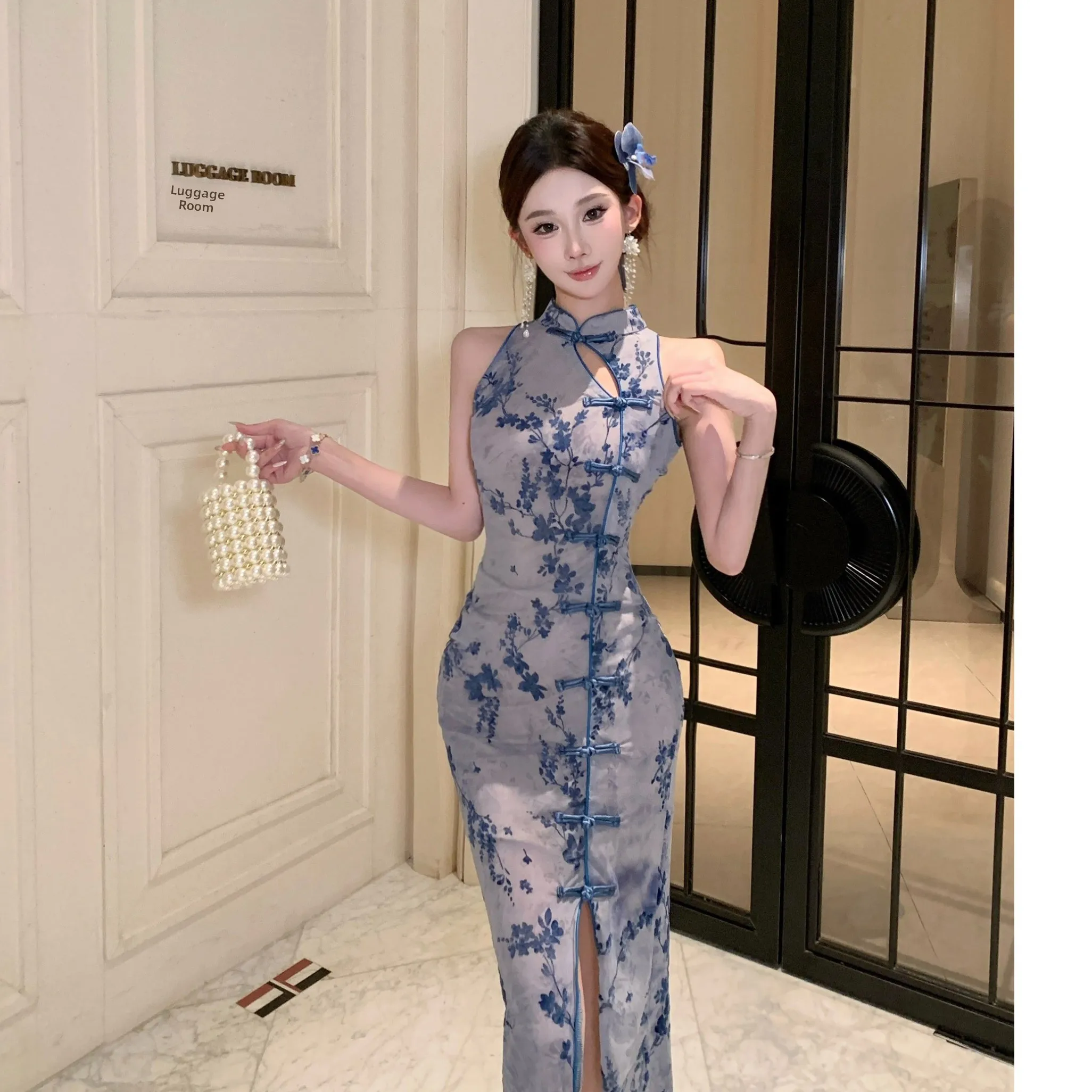 Saia Longa Feminina Vintage em Veludo Coreano Ele, Estilo Dr Net, Respirável em Fibra de Poliéster