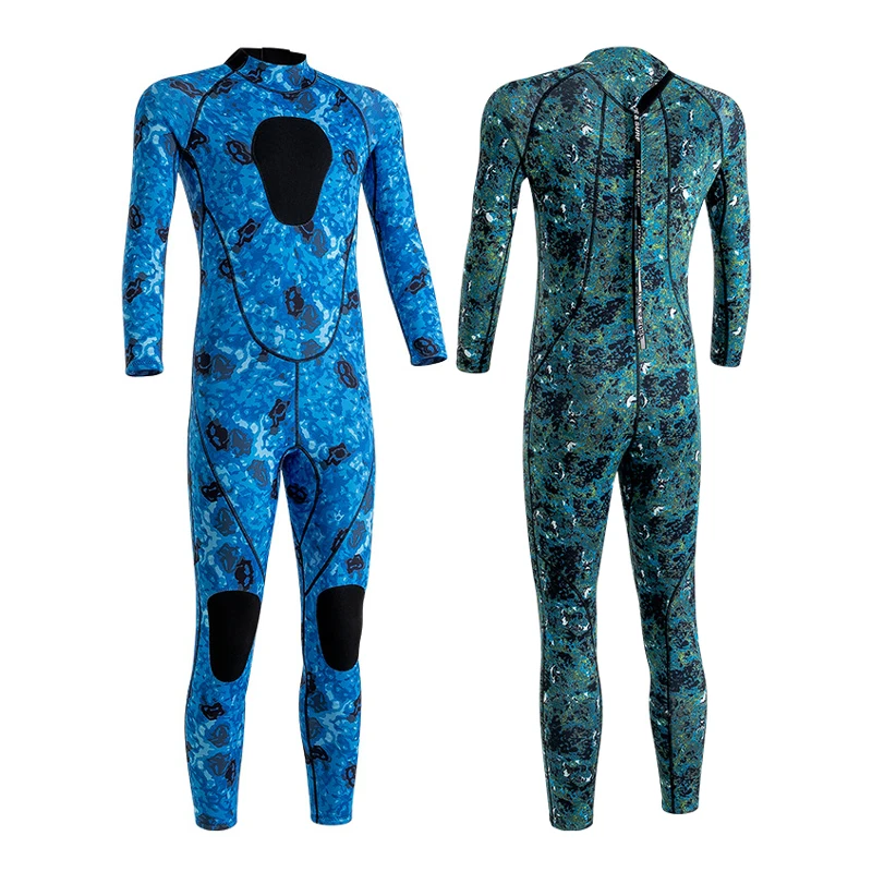 

Neoprene Wetsuit Camouflage Diving Suit 3mm Kayak Fishing Full Waterproof Swimsuit Surfing Snorkelling Men Swimwear One Piece