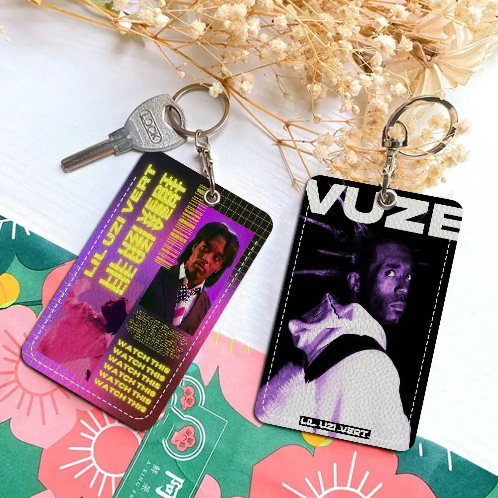 

Hip Hop Rapper Lil Uzi Vert Cute Cartoon Inteated Elevator Card Acc Control Card Keychain Protective Cover Gift Keychain