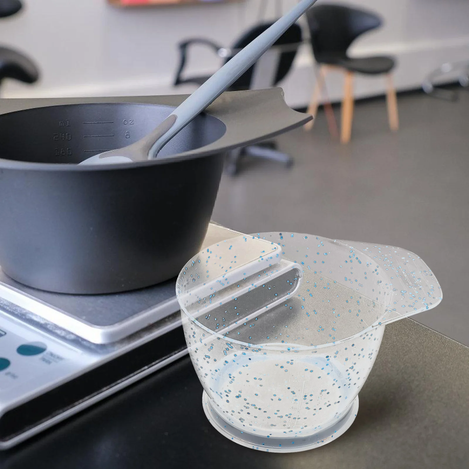 

Convenient Hair Dye Bowl Large Capacity Easy Clean Sparkling Design Stylish for Professional Salon and DIY Coloring