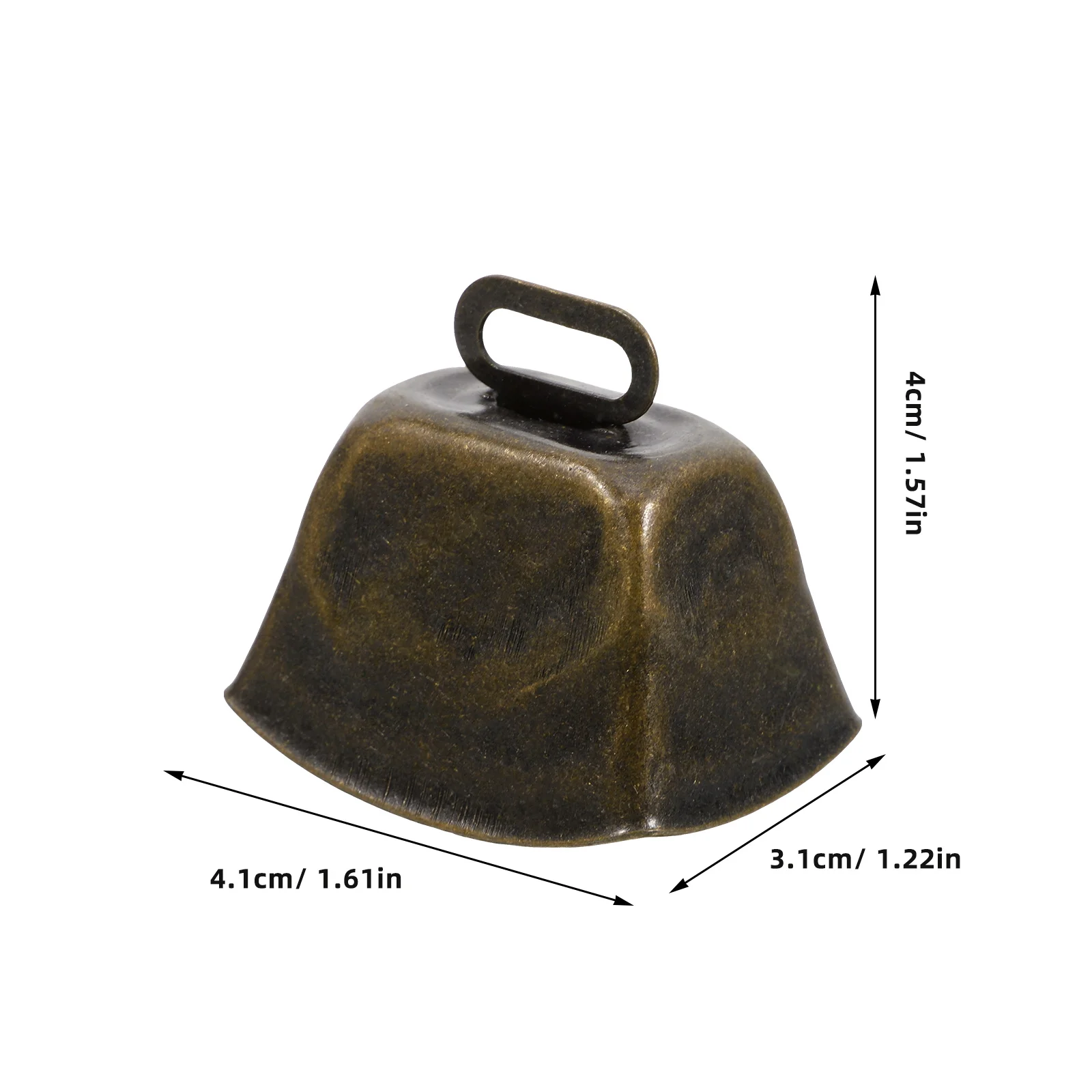 4 قطعة جرس البقر خمر أجراس الحديد المعدنية الصغيرة معلقة قلادة مزرعة الحيوان بصوت عال رنين الديكور الماشية رعي الجرس #5