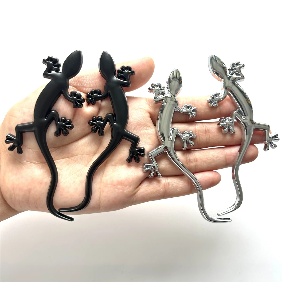 Car Styling Car Body Trunk Gecko Decorative Metal Alloy Sticker Car Universal Creative Personality Modification