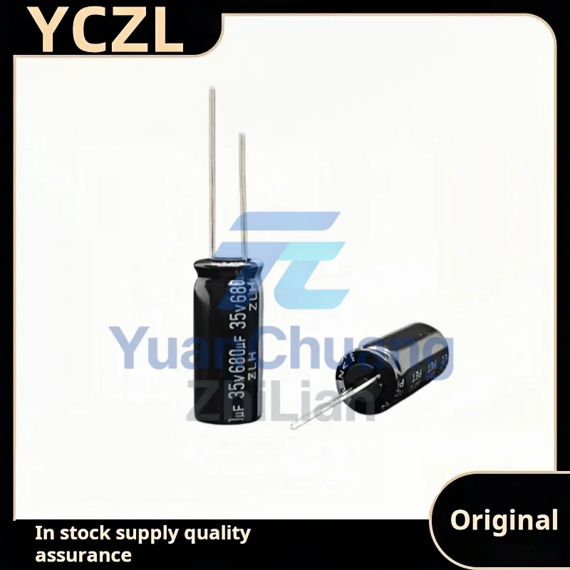 10PCS new genuine 35v680uF imported electrolytic capacitor ZLH 10*23mm
