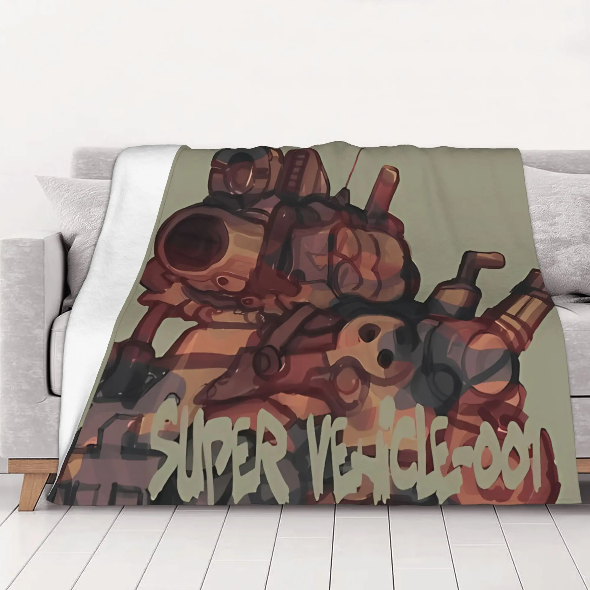 1PC Super Vehicle 001 Metalslug Metal Slug home room decorations Winter Blankets for Adults Bedding Home Interior Sofa Knee