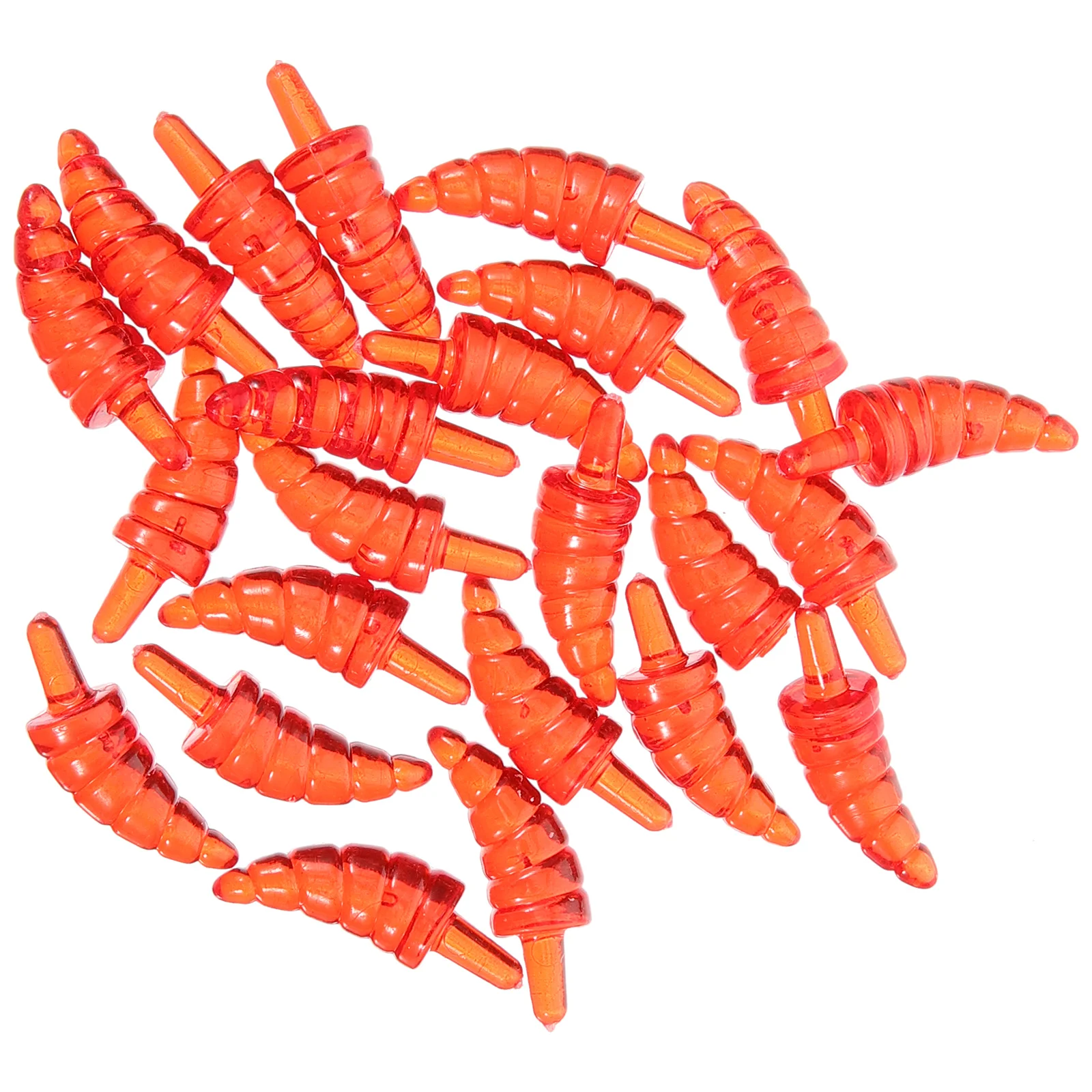 

100 Pcs Plastic Snowman Nose Orange Parts for Crafts Winter Making Large Snowmen