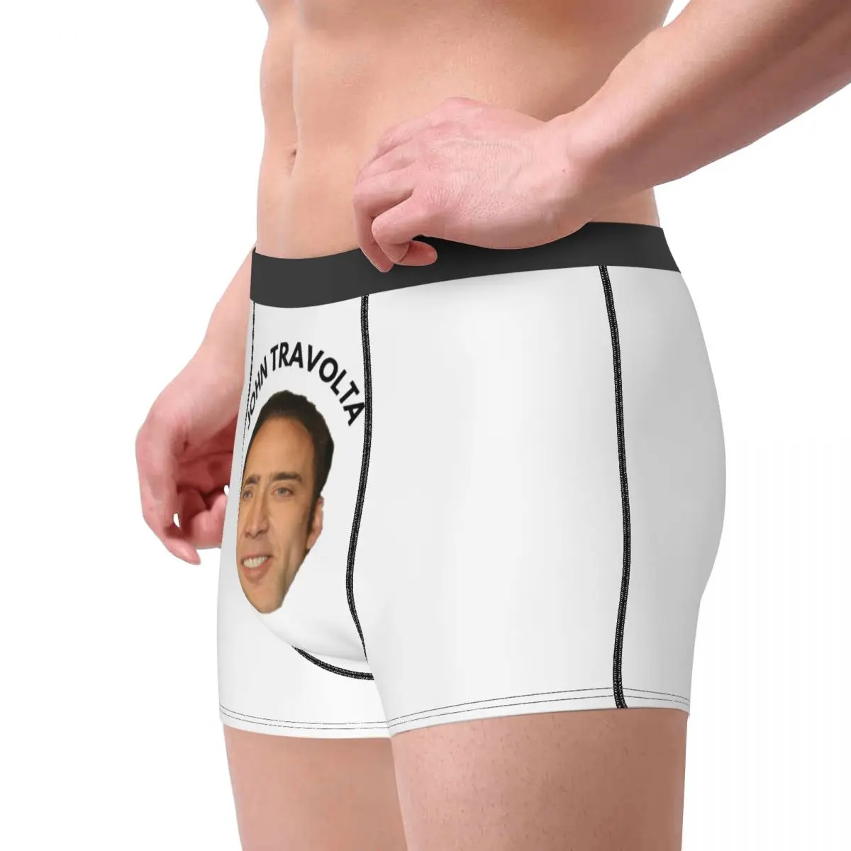 Nicolas Cage Face Men's Underwear Actor Boxer Shorts Panties Funny Breathable Underpants for Homme