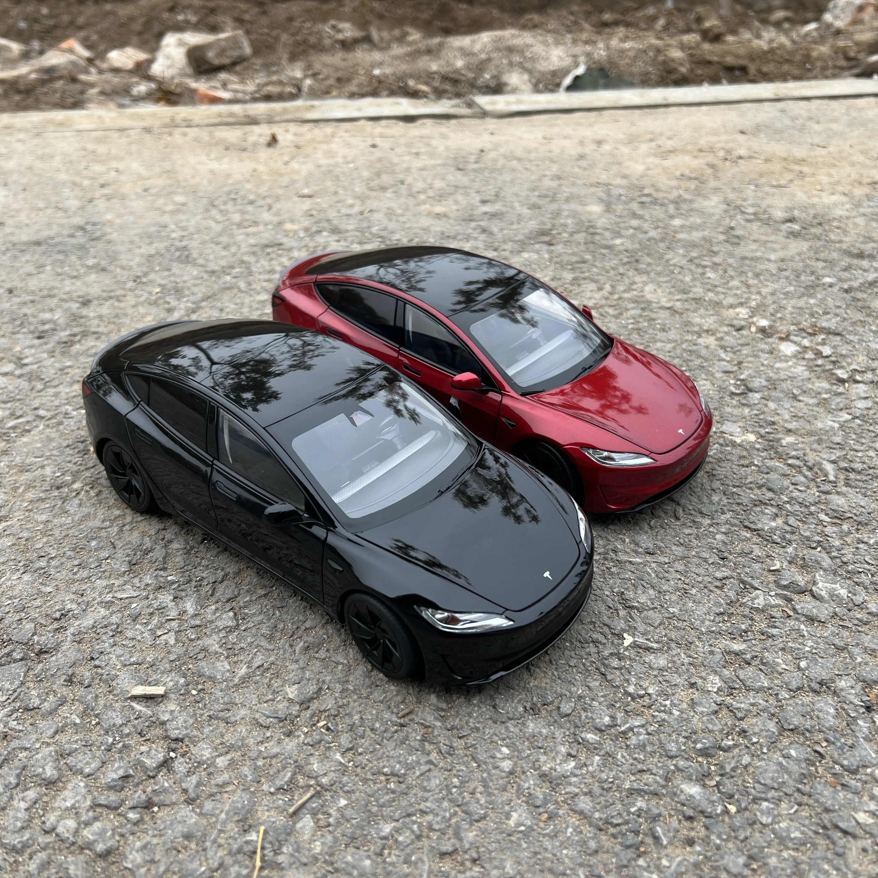 1:18 오리지널 스케일 모델, 테슬라 모델 3, 희귀, 수집 및 전시용 다이캐스트 모델