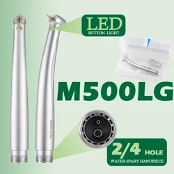 Pieza de mano Dental LED, pulsador de alta velocidad, 4 rodamientos de cerámica con luz de pulverización de agua, puntas de odontología, turbina de aire, bolígrafos de alta rotación