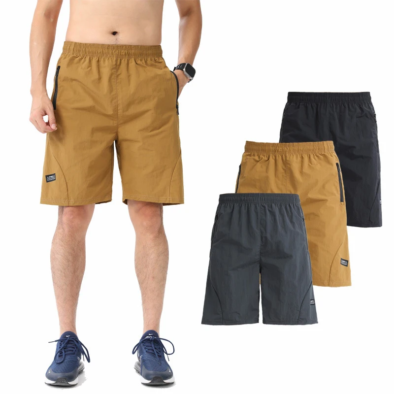 Fashion Quick Dry Athletic Shorts Pockets Men's Summer Running Shorts Gym Training Workout Fitness Hiking Shorts Street Clothing