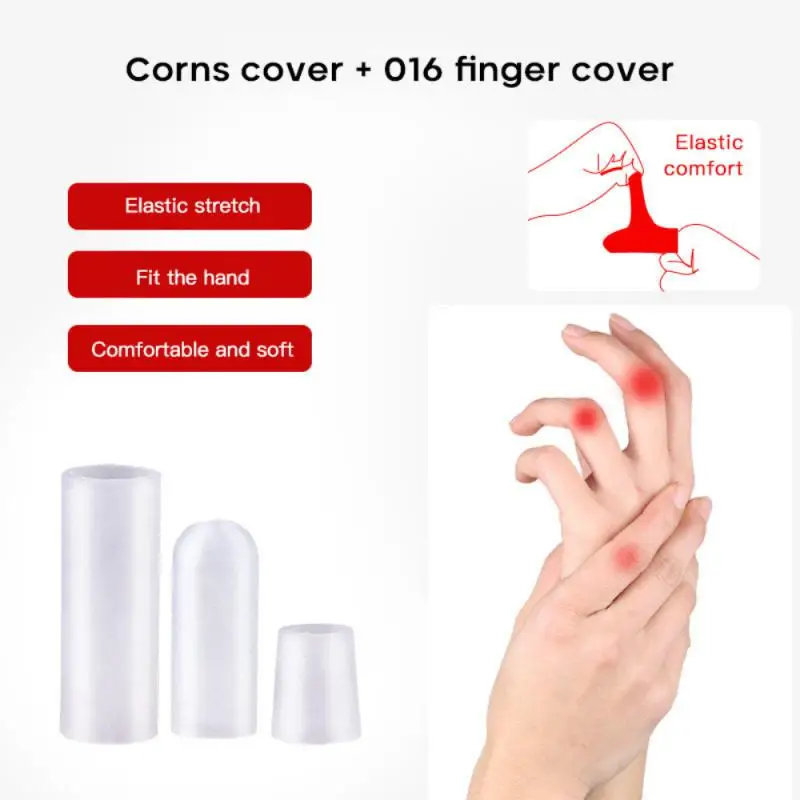 PexmenPair Finger Cots Finger Protectors Waterproof Finger Brace Sleeves for Hands Cracking Eczema Blisters and Corns