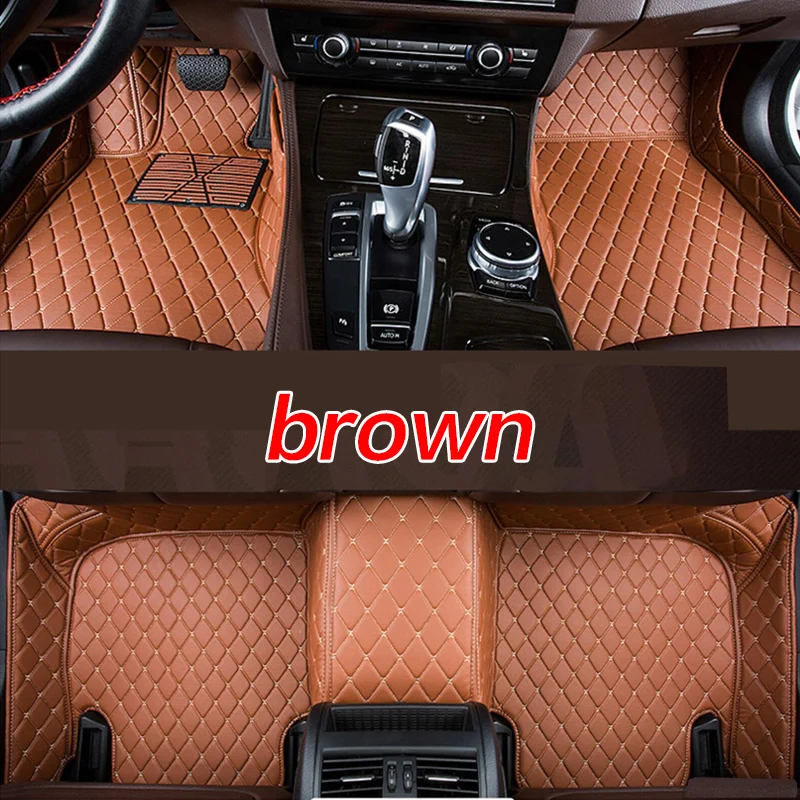 Car Floor Mats For Ford Ecosport 2018 2019 Auto Interior Accessories Leather Waterproof Carpets Parts Custom Waterproof Rugs