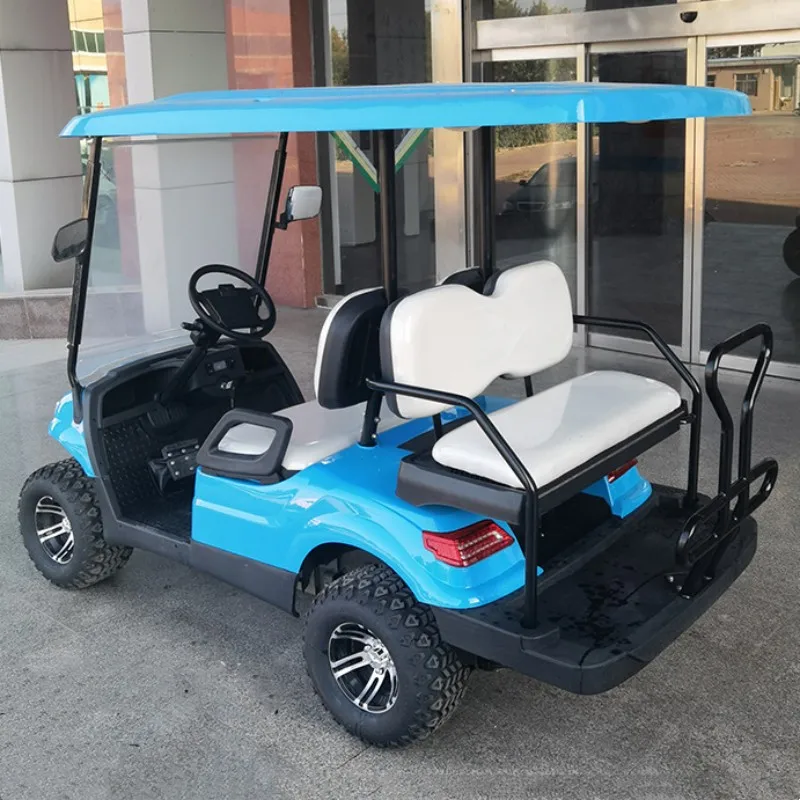 Phosphate Battery Pack Golf Car Lithium Battery 4 6 Seater Golf Buggy 4 Wheels Cheap Electric Golf Club Cart