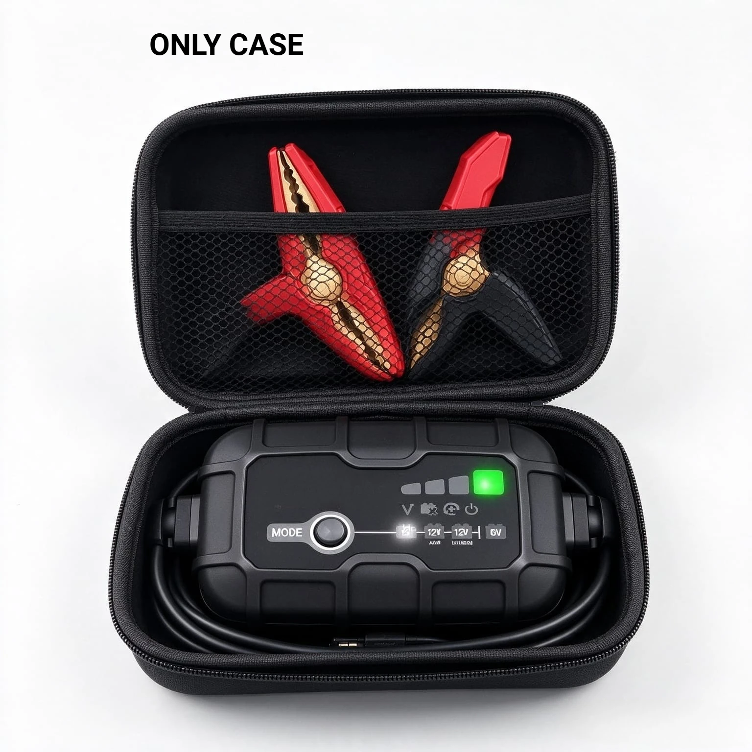 EVA Storage Case for Noco Genius1 Genius2 Genius5 Smart Battery Charger, Hard Protective Carrying Bag Portable Organizer