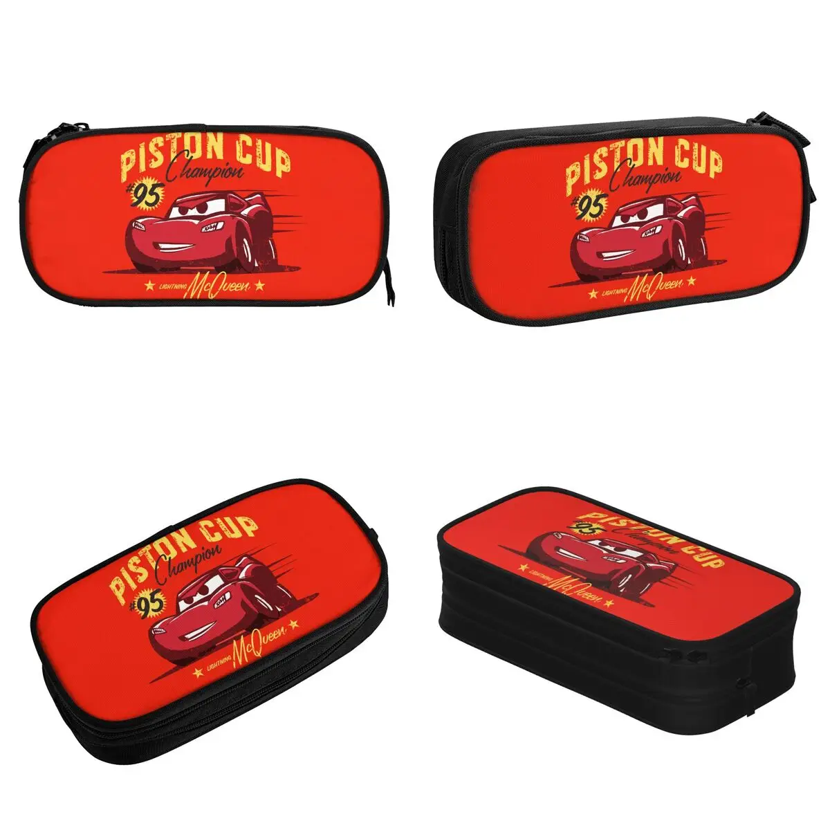 Cars Lightning McQueen 95 Piston Pencil Cases Pencilcases Pen Holder for Girl Boy Big Bags Students School Gifts Stationery