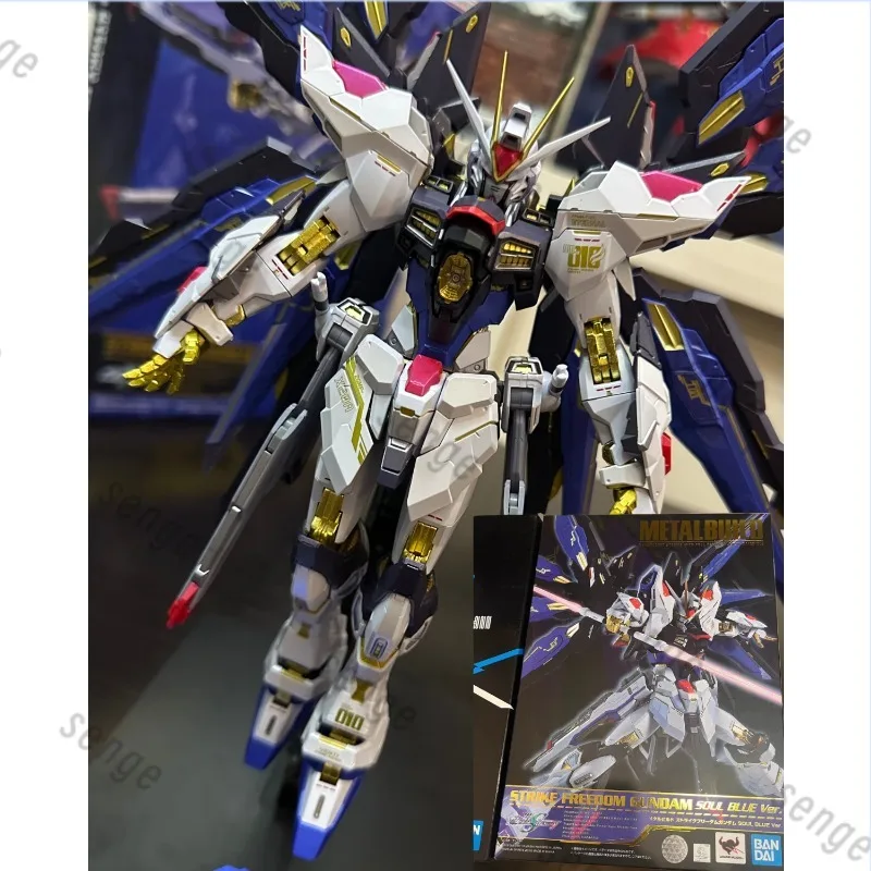 

[Genuine in stock] Bandai METAL BUILD Strike Freedom Gundam Soul Blue Version Alloy Finished Model Figure Toy Ornament Gift