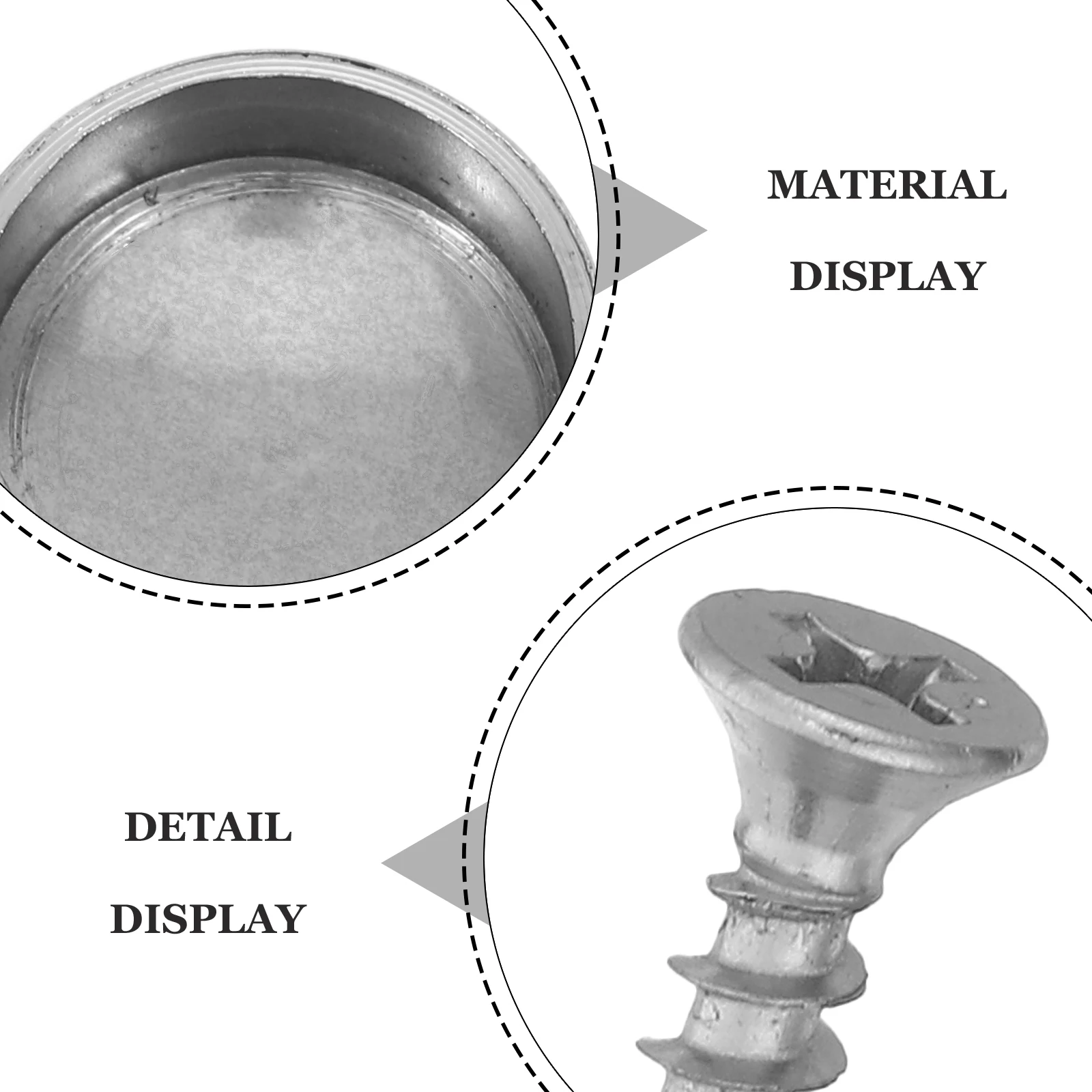 24 مجموعات نحى الفولاذ المقاوم للصدأ قبعات المسمار السحابات الزخرفية مرآة تصاعد مسامير قبعات للزجاج الفضة الأثاث السحابات #4