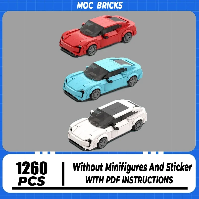 Champion Speed Cars Sets Moc Building Blocks Three Forms City Car Model Technology Bricks DIY Assembly Construction Toy Gifts