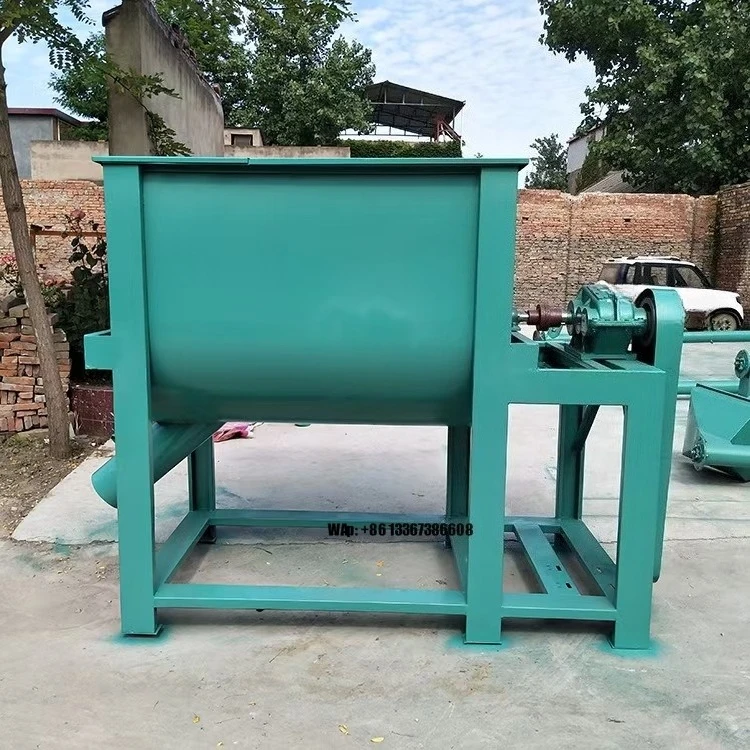 Ex-factory price Double shaft horizontal mixer High speed fertilizer mixer Suitable for aquaculture