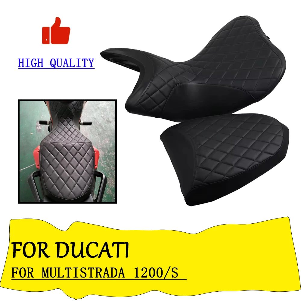 

Motorcycle Accessories PU Leather Seat Cover Protective Cover For Ducati Multistrada 1200 S 1200S Multi MTS 1200 1200S MTS1200
