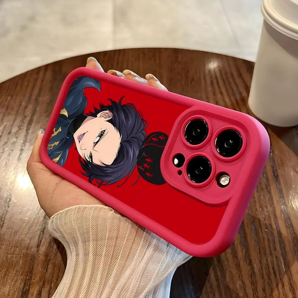 Seven Deadly Sins Merlin Phone Case for iPhone 18 17 16 15 14 13 12 11 Air Pro Max Plus Red Soft TPU Shockproof Cover