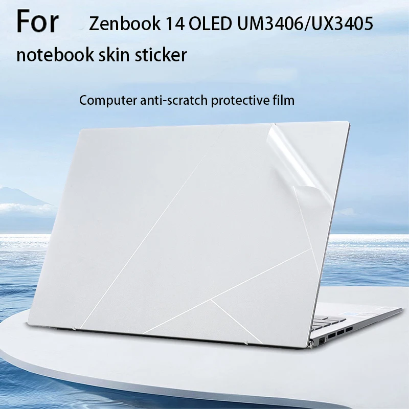 Para ASUS Zenbook 14 OLED UM3406 pegatina de piel para portátil 14 pulgadas UX3405 película protectora del cuerpo del ordenador zenbook A14 UX3407Q película de vinilo