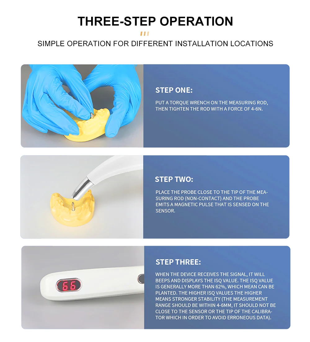 DEASIN Dental ISQ Implant Stabilization Device Resonant Frequency for Measuring Dental and Craniofacial Implant Stabilization