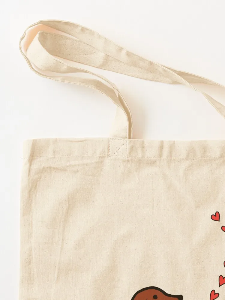 حقيبة حمل Mom's Dachshund Little Heart حقيبة تسوق نسائية وحقيبة حمل وحقائب قماشية #3