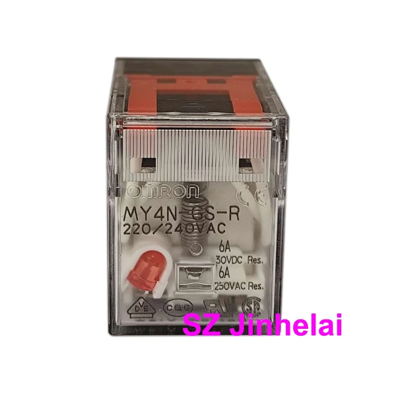 10pcs Authentic Original Omron 4NO 4NC 14pins Min Power Relays MY4N-GS -R 24VDC 240VAC 12VDC 12VAC 24VAC 110VAC 48VDC 110VDC
