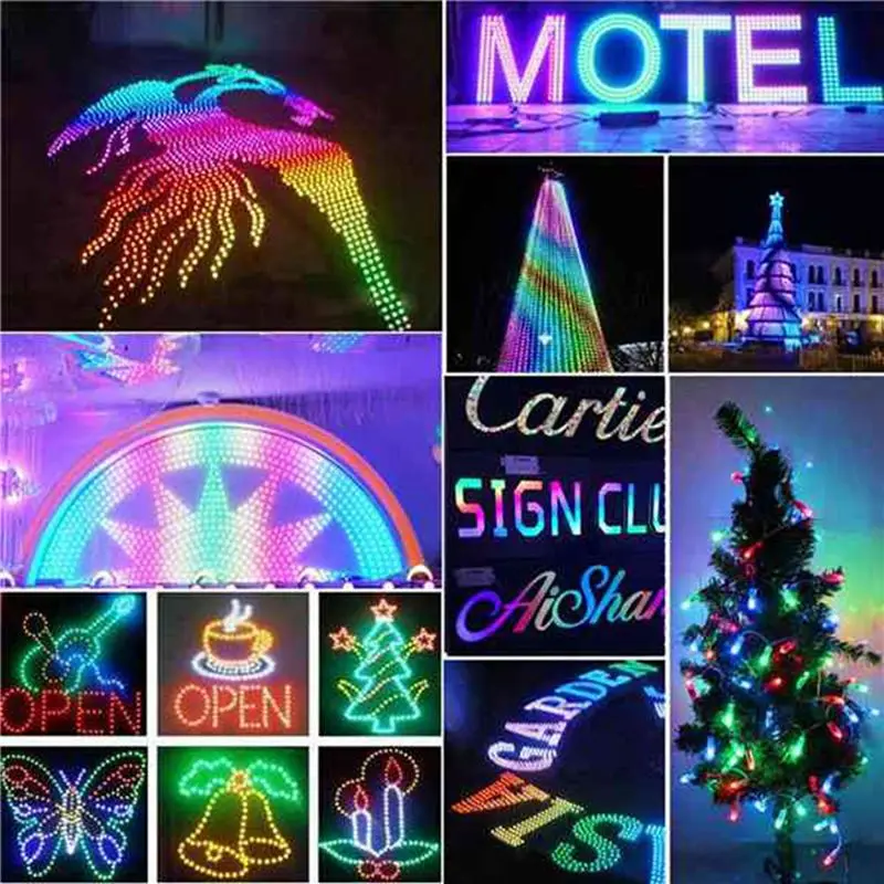 A04E-400Pcs/Lot 12Mm WS2811 2811 IC RGB LED Pixels Module String Light IP68 5V Holidays/Christmas/ Festival