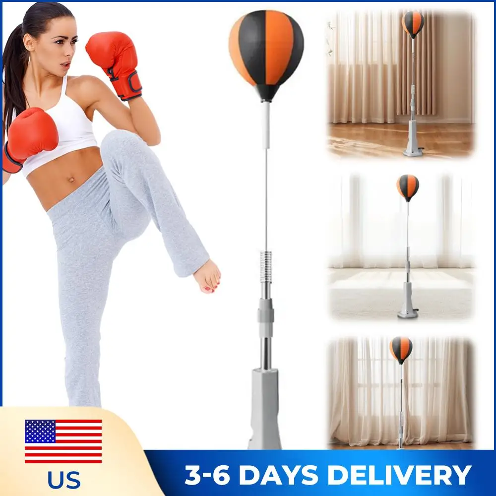 

Набор для бокса: скоростной мешок с подставкой, регулируемый по высоте, для тренировок, снятия стресса и фитнеса