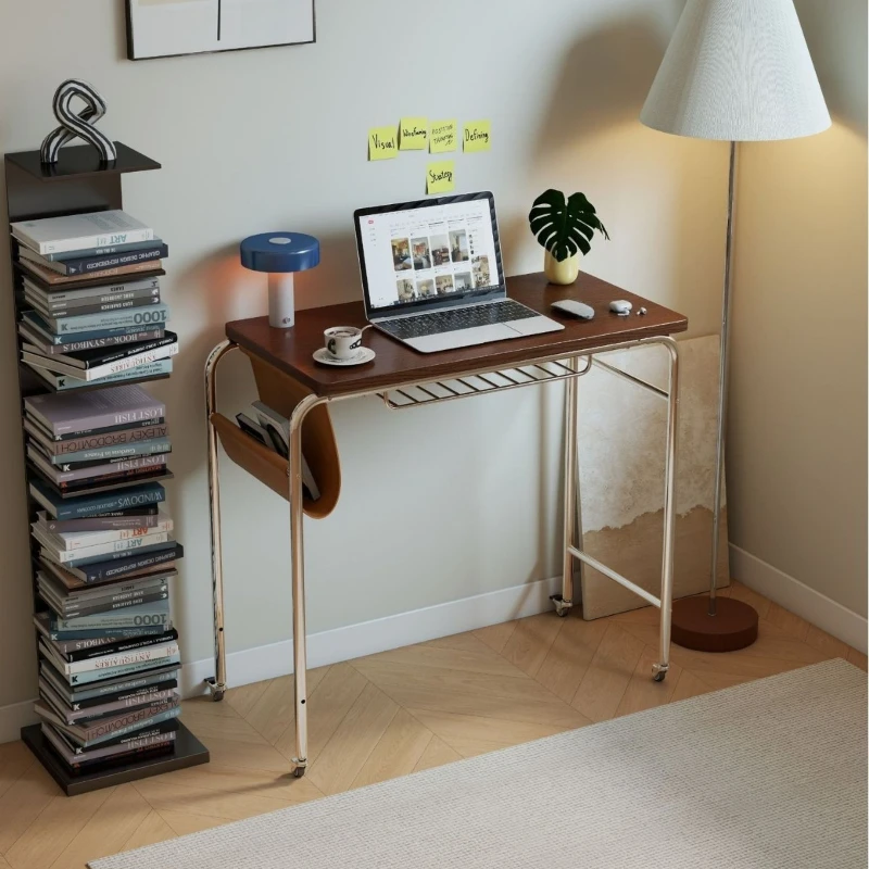 Movable desk Small apartment bedroom Office computer desk