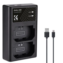K&F Concept NP-FZ100 NP FZ100 Camera Battery Charger For Sony Camera A9 A7M4 A7R5 A7C ZVE1 A6700 A7III A7 III FX30