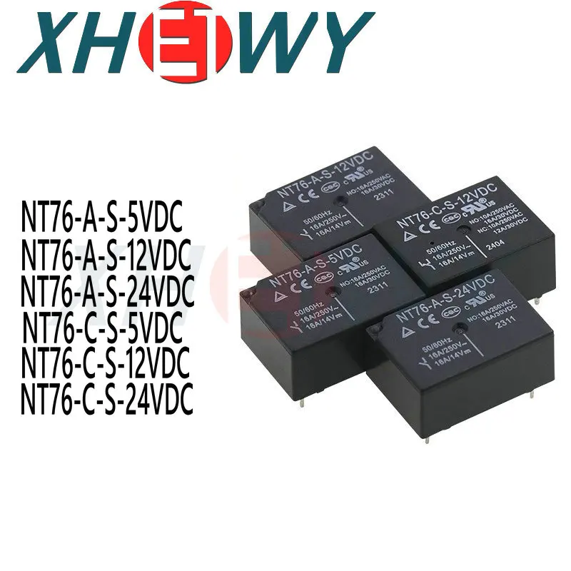 Relay NT76-A/C-S-5VDC 12VDC 24VDC NT76-A-S-5VDC NT76-A-S-12VDC NT76-A-S-24VDC NT76-C-S-5VDC NT76-C-S-12VDC NT76-C-S-24VDC NT76