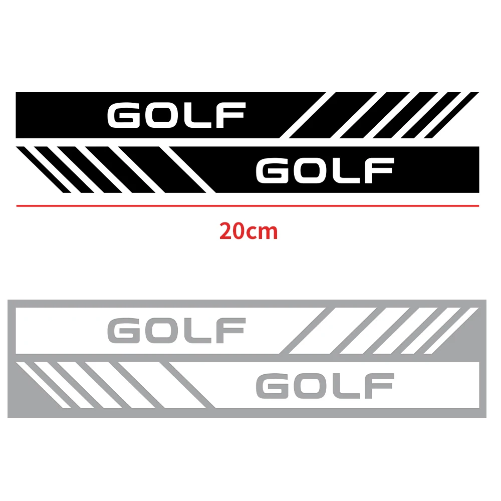 2Pcs Car PVC Side Body Rearview Mirror Decoration Sticker Badge For Volkswagen Golf Mk4 Caddy Jetta Polo Scirocco Beetle Tiguan