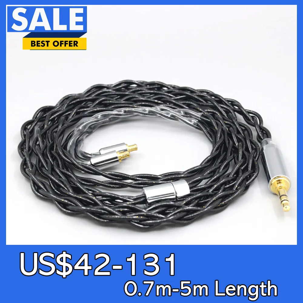 

99% Pure Silver Palladium Graphene Floating Gold Cable For Audio Technica ATH-CKR100 CKR90 CKS1100 CKR100IS CKS1100I LN00835