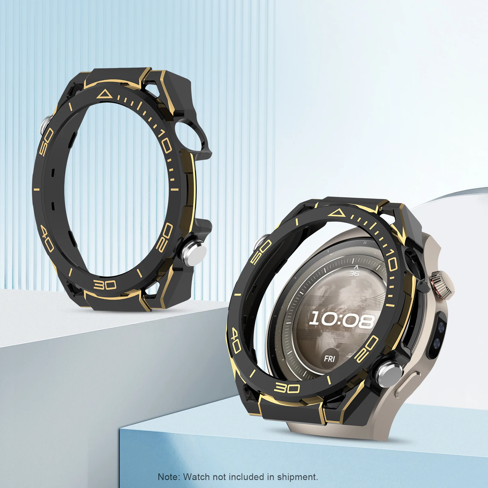 For Huawei Watch 5 46mm Hollowed-Out Protective Case Wear Resist Shockproof Protector Protect Bumper Cover Watch Accessories
