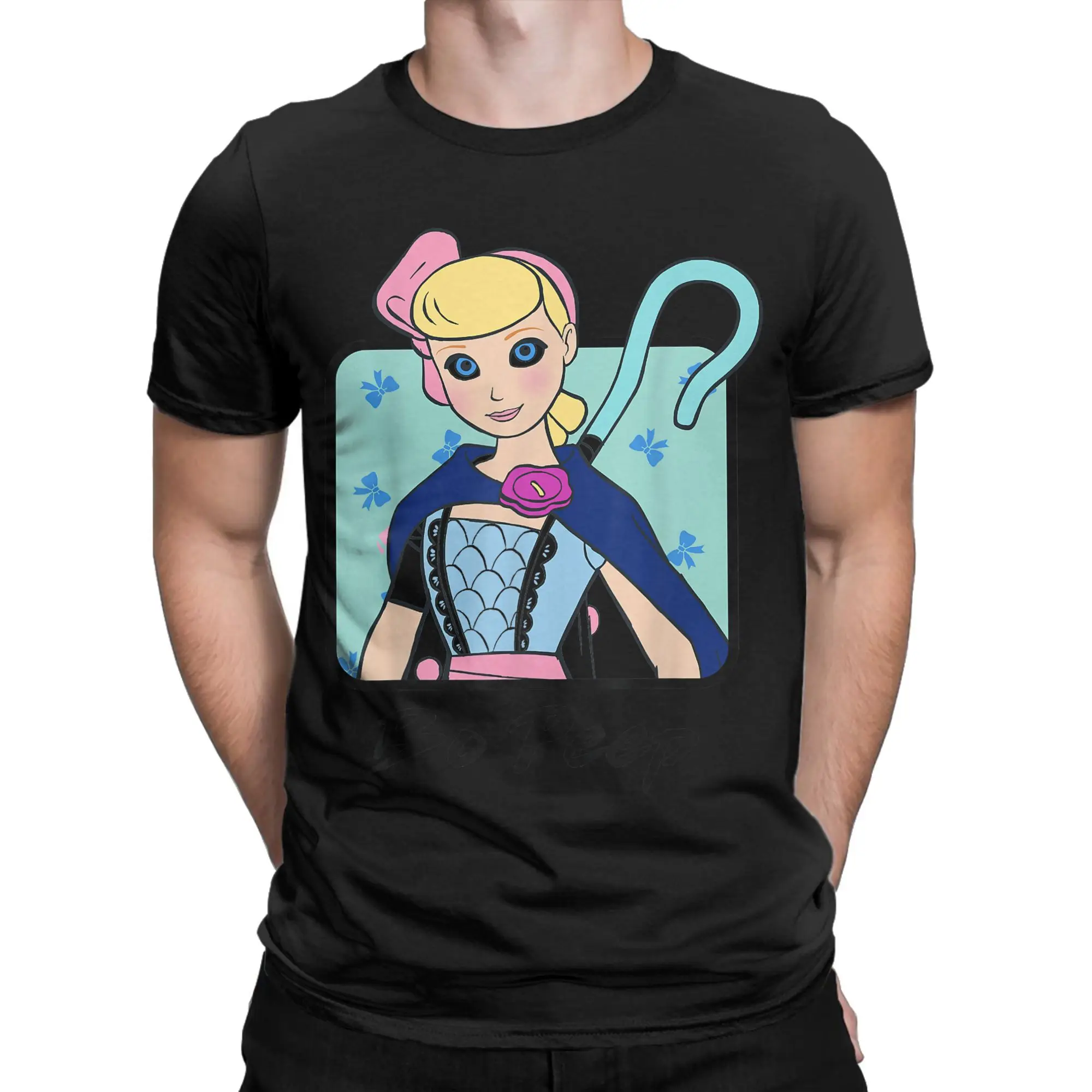 الشارع الشهير تي شيرت قصة لعبة 4 بو اللمحة الملونة التمثال صورة 100 تي شيرتات قطن الهبي تي شيرت للزوجين الصيف Y2K تيز #1