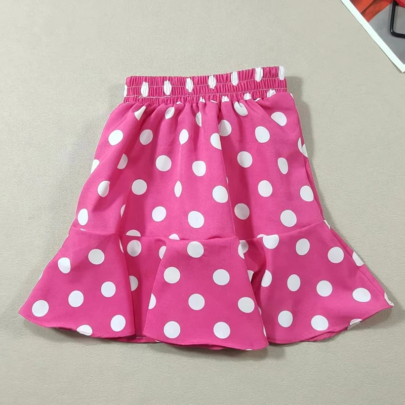 Children\'s Clothing New Summer Girl Fashion Polka Dot Half Skirt Minimalist Style Chiffon Mini Skirt Baby Beach Skirt